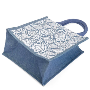 Customized Eco Friendly Jute Tote <b>Bag</b> <b>Medium</b> Handled Shoulder Closure Multipurpose Printed Grocery Shopping Daily Use Reusable - Product Image 6
