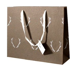 Manufactory Direct Customized Kraft Paper Packaging Bag Biodegradable <b>Foil</b> Print Flexiloop Handle Printed Logo Candle Gift - Product Image 3