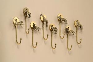 Crochets muraux artistiques en forme d'animaux, supports multifonctionnels parfaits pour les serviettes de salle de bain, l'utilisation en cuisine et la décoration moderne de la maison, en provenance d'Inde. - Product Image 3