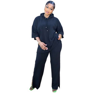 Conjuntos Deportivos de 2 Piezas para Mujer con Logotipo Personalizado, Pantalones Deportivos y Sudaderas con Capucha - Product Image 3