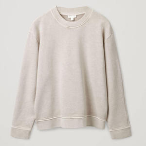 Sudadera de cuello redondo personalizada de fábrica para hombre, holgada, de color liso, para comercio exterior, de manga larga - Product Image 3