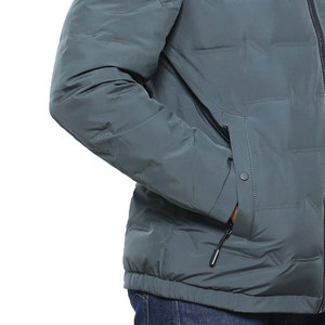 Wholesale Price Custom Made Hooded Canvas <b>Windbreaker</b> Jackets Streetwear Men's Breathable Eco-Friendly <b>Vintage</b> New Arrival Front - Product Image 5