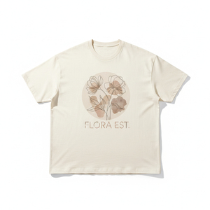 Camiseta Oversize de Punto Grueso de Lujo Sostenible Sin Marca con Estampado Ecológico Anti-UV Premium Estilo Hip Hop Holgada - Product Image 1