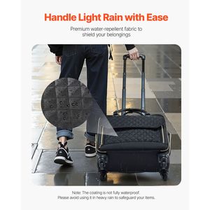Valigia con Ruote TSA Lock 4 Spinner, Borsa per Laptop da 17.3 Pollici, Trolley per Computer, Borsa da Viaggio per Affari - Product Image 4