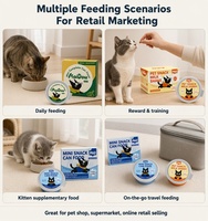 Usine de production de boîtes de nourriture humide pour chats, personnalisées OEM/ODM, aromatisées au poulet, au bœuf, au saumon et au thon, riches en protéines, naturelles et en conserve