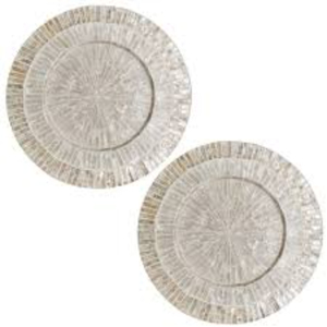 Handmade Mother Of Pearl Inlay Charger <b>Plate</b> Set Round Seashell Mosaic <b>Decorative</b> <b>Plate</b> For Wedding Events And Hotel Table Decor - Product Image 6