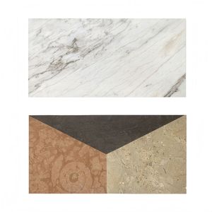 Piastrelle in Marmo Lucidato 12*24 con Taglio a Getto d'Acqua, Pietra Naturale in Bianco, Oro, Rosso e Grigio, 4 Colori per Decorazione di Pavimenti e Pareti - Product Image 1