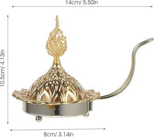 Brûleur d'encens Bakhoor de qualité supérieure, écologique, de style arabe, conçu pour la fragrance d'oud, usage religieux et spirituel, décoration d'intérieur - Product Image 2