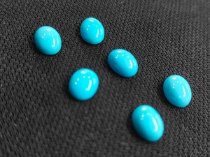 Turquesa Sleeping Beauty de Arizona 100% natural, piedras cabujón ovaladas de 7x9 mm, suministro a granel para la fabricación de joyería femenina al por mayor. - Product Image 3