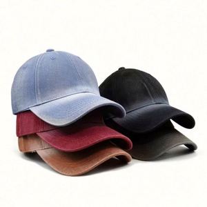 Gorra de béisbol unisex vintage de algodón lavado y desgastado, estilo camionero, ajustable, para deportes, sin estampado, al por mayor - Product Image 2