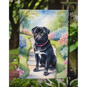 Carlin noir et multicolore printemps chemin jardin drapeau bannière décoratif boîte aux lettres drapeau pour Patio et cour parterres de fleurs oeuvre - Product Image 3