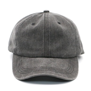 Casquettes Snapback Classiques Unies Effet Délavé, Casquettes Papa Vintage, Casquettes de Baseball Rétro Sportives Pliables, avec Logo Brodé Personnalisé - Product Image 1