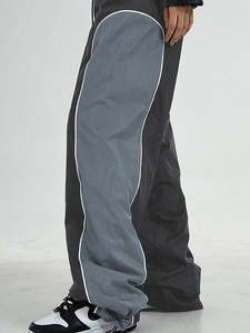 Pantalon décontracté mi-taille en coton et lin pour homme, avec cordon de serrage, élastique, respirant, écologique, poids moyen, couleur unie, usage quotidien, imperméable - Product Image 5