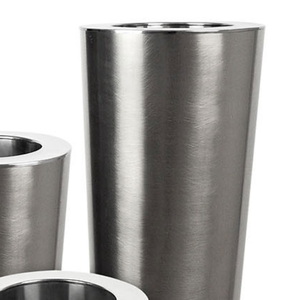 Ensemble de jardinières modernes en acier inoxydable de style américain avec design écologique pour pots de fleurs d'intérieur et décoration de plantes vertes - Product Image 4
