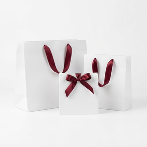 12mm Burgundy Single Face Satin Ribbon Factory Direct 10 Rolls x 8 Meter for Wine Gifts Bakery <b>Boxes</b> Boutique Packaging Weddings - Product Image 2