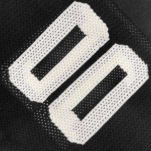 T-shirt en tricot à manches courtes avec logo personnalisé, crochet ajouré, maillot de football ou de basketball, 100% polyester, séchage rapide, respirant - Product Image 4