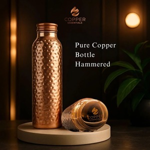 Pure Copper Double Wall Eco-Friendly Water Bottle for Home Office Use Traditional Design Premium Handcrafted Quality Buy Direct - Product Image 6