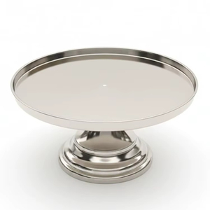Best Aluminium <b>Cake</b> <b>Stand</b> Durable <b>Rotating</b> Pedestal for Wedding Birthday & Party Dessert Display At Bulk Export Price - Product Image 1