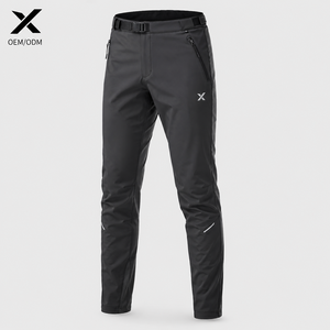 X Men's Water Resistant Cycling <b>Trousers</b> Sport Pants High Waist <b>Zip</b> Fly <b>Side</b> Pockets Midweight Polyester Winter Outdoor Wear OEM - Product Image 1