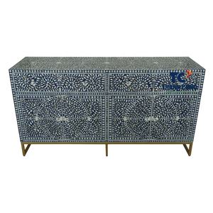 MEILLEURE VENTE Stockage sophistiqué: Buffet en incrustation de nacre avec tiroirs pour une maison élégante et organisée. - Product Image 4