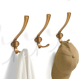 Crochets muraux vintage en métal, porte-manteau décoratif en fonte pour salle de bain et entrée, support de fixation - Product Image 3