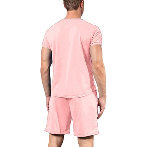 Conjunto a Medida para Hombre, Fabricante de Camisetas y Pantalones Cortos de Algodón, Verano, OEM, Marca Privada, Venta al Por Mayor - Product Image 3