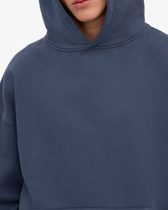 Winter Embroidered <b>Pullover</b> Hoodie Different Colors Pockets 100% Cotton Eco-Friendly Breathable Highly Recommended - Product Image 4