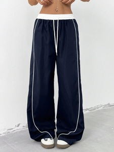 Winter New Customized Logo Women Regular Fit Canvas Mid Waist <b>Cargo</b> Jogging <b>Trousers</b> - Product Image 5