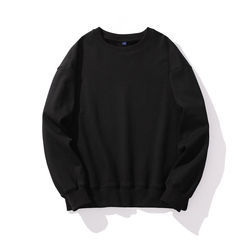 เสื้อสเวตเชิ้ตคอกลมแบบยูนิเซ็กซ์ ผ้าฝ้ายถัก 100% สีพื้น ทรงปกติ โลโก้ด้านหน้า สวมใส่สบายๆ สำหรับฤดูใบไม้ร่วง - Product Image 3