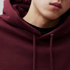 Premium 100% Cotton Fleece Hoodie for Men Loose Fit Pullover hooded with Collar Heavyweight <b>Sweatshirt</b> for Winter - Product Image 2