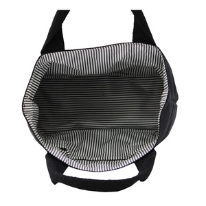 Sac à main en toile de coton de grande capacité, couleur noire, classique, de haute qualité, forme carrée, sac à main pour femme, sac fourre-tout pour livres et courses - Product Image 6