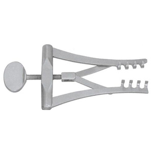 Retractor Mastoideo Autorretenible 4x4 con Puntas Afiladas de 75 mm de Longitud, Acero Inoxidable, Manual, Reutilizable, Instrumento Quirúrgico ORL, CE ISO - Product Image 5