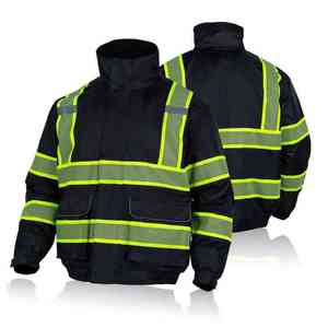 Vestes de travail de haute qualité, imperméables, haute visibilité, pour l'hiver, vêtements de travail thermiques, veste réfléchissante - Product Image 6