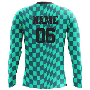 Custom Football Sports Jersey Long Sleeve Soccer Training <b>Shirt</b> Soft Breathable <b>Polyester</b> Private Label OEM - Product Image 6