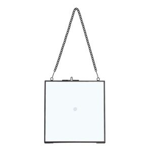 Cadre photo suspendu de luxe en métal et verre, carré, effet flottant, élégant, pour décoration de table, article cadeau en gros pour la décoration intérieure - Product Image 1