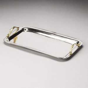 Meilleur plateau de service en métal finition antique pour restaurant, café, hôtel, service de plats, fruits, café - Product Image 4