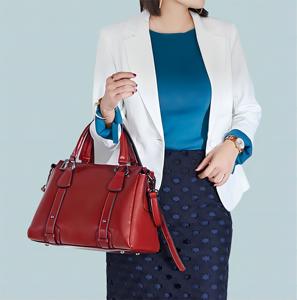 Sacs fourre-tout de luxe en cuir véritable pour femmes, motif bonbons, deux poignées, options personnalisables, vente en gros - Product Image 4