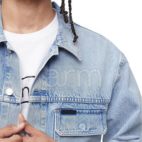 Veste en jean pour homme, design tendance, nouvelle collection, vêtements pour homme, veste en jean