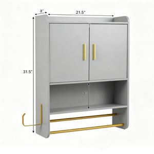 LED Dressing <b>Mirror</b> <b>Cabinet</b> 63" <b>Tall</b> Cosmetic Organizer & Jewelry <b>Cabinet</b> 3 Colors Adjustable - Product Image 4