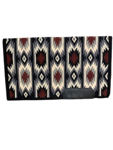 Couverture de selle traditionnelle en laine tissée à la main pour l'équitation western, idéale pour le matériel de cowboy, le travail à la ferme, les sorties sur sentier et les compétitions équestres. - Product Image 2