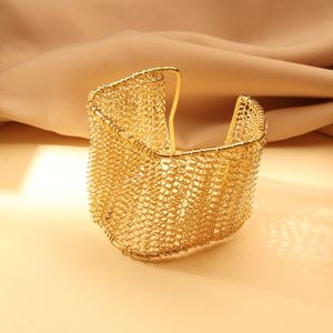 Gold Plated Chainmail Cuff Women's Bohemia Style Party Jewelry Alloy Fashion Statement <b>Bracelet</b> - Product Image 3