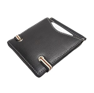 Genuine Leather Handmade <b>RFID</b> Blocking Simple Minimalistic Money Clip Cash Elastic <b>Wallet</b> Card Holders <b>Men</b> India Exporter Custom - Product Image 5