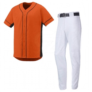 SPINE <b>CRAFT</b> High Quantity Professionally Made 100% Cotton Baseball Uniform <b>Set</b> Full Sleeve Button Quick Dry Breathable Plus Size - Product Image 4