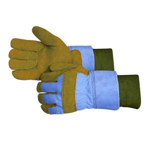 Gants de travail en cuir de vachette de qualité supérieure, doux et confortables, résistants à l'abrasion, pour la construction et le jardinage - Product Image 2