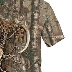 T-shirts de chasse pour hommes, 100% coton, légers, respirants, séchage rapide, manches courtes, pour la pêche, la randonnée, l'hiver - Product Image 5