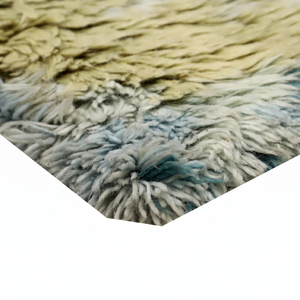 Tapis shag rectangulaire multicolore en laine, antidérapant, écologique, tufté à la main, à poils épais, tapis moderne pour chambre à coucher et chambre d'enfant - Product Image 5