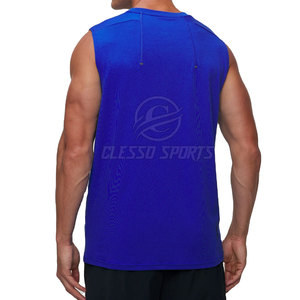 เสื้อยืดแขนกุดสำหรับผู้ชายเสื้อยืดลำลองแขนกุดสำหรับผู้ชายออกแบบได้ตามที่ต้องการน้ำหนักเบาทนทาน - Product Image 2