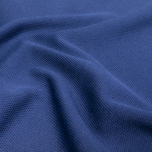 Chemise de golf pour homme bleu marine, col jaune, poignets courts, manches courtes, vêtement décontracté, couleur unie, 100% coton, tissu Oxford tricoté - Product Image 5