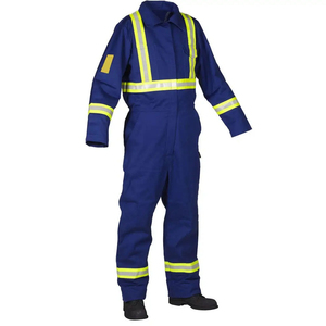 Combinaison de sécurité ignifuge haute visibilité rouge avec bandes réfléchissantes, vêtement de travail unisexe, combinaison de plombier en polyester, type 2, résistante à la chaleur 300C-500C - Product Image 4