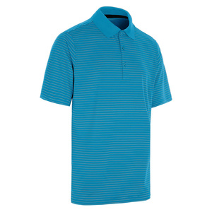 Polo en tricot de haute qualité pour homme, extensible en polyester et élasthanne, manches courtes, logo personnalisé, polo de golf décontracté, performance, coupe ajustée - Product Image 3